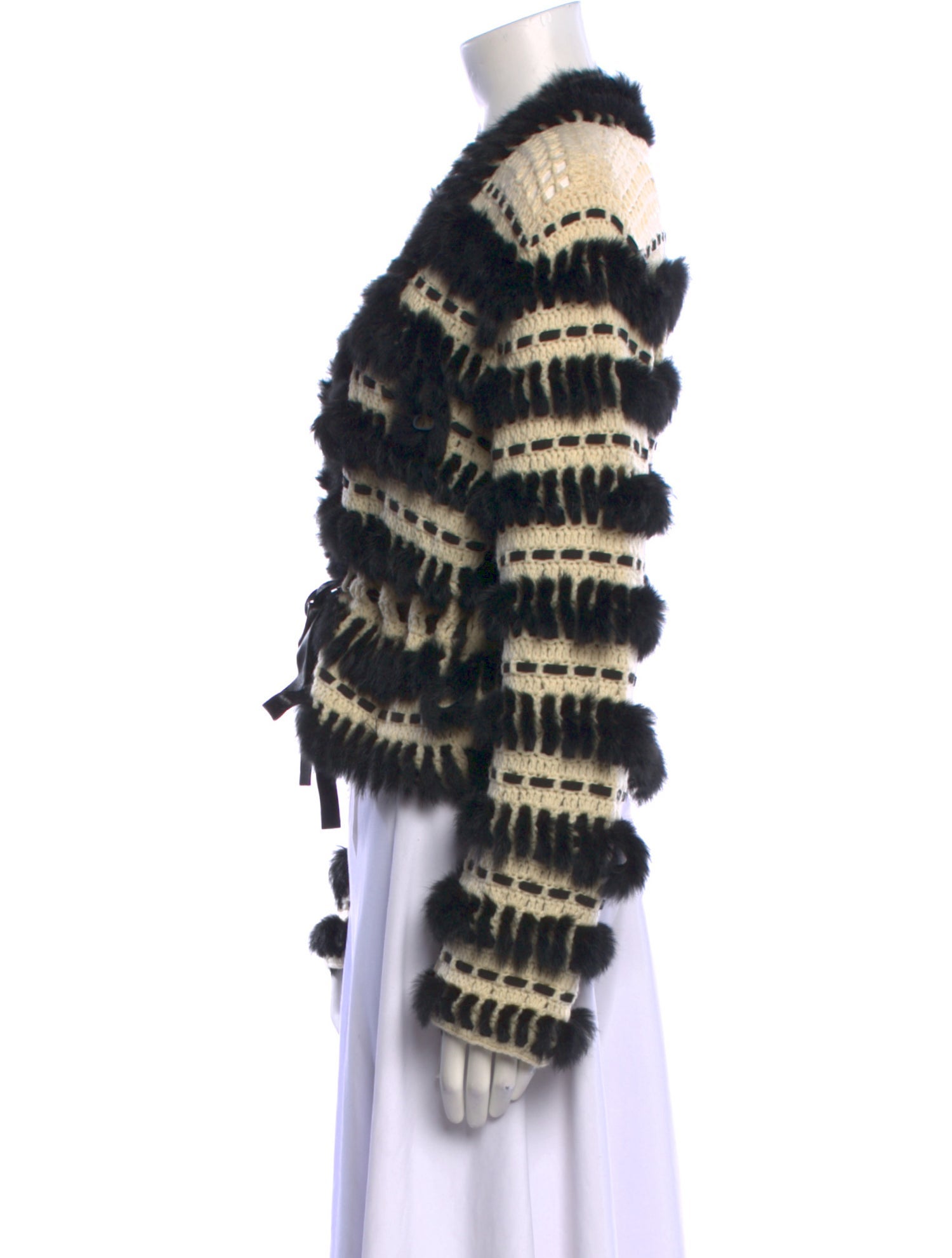 Just Cavalli Printed V-Neck Sweater