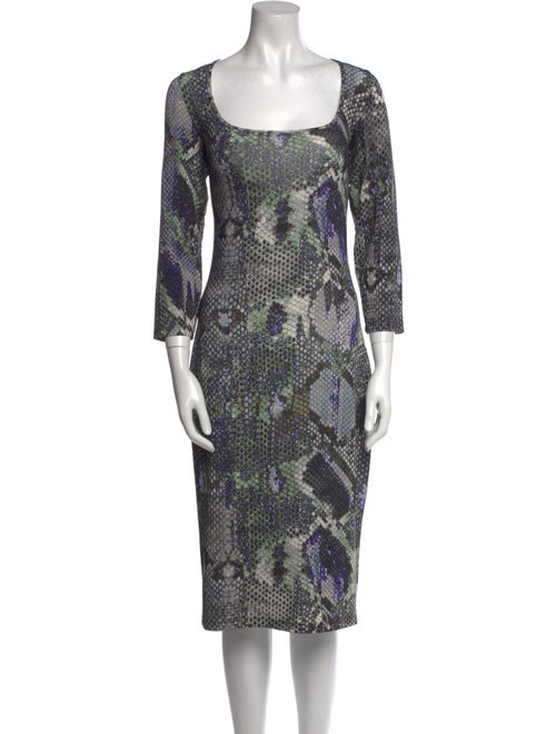 Just Cavalli Printed Midi Length Dress