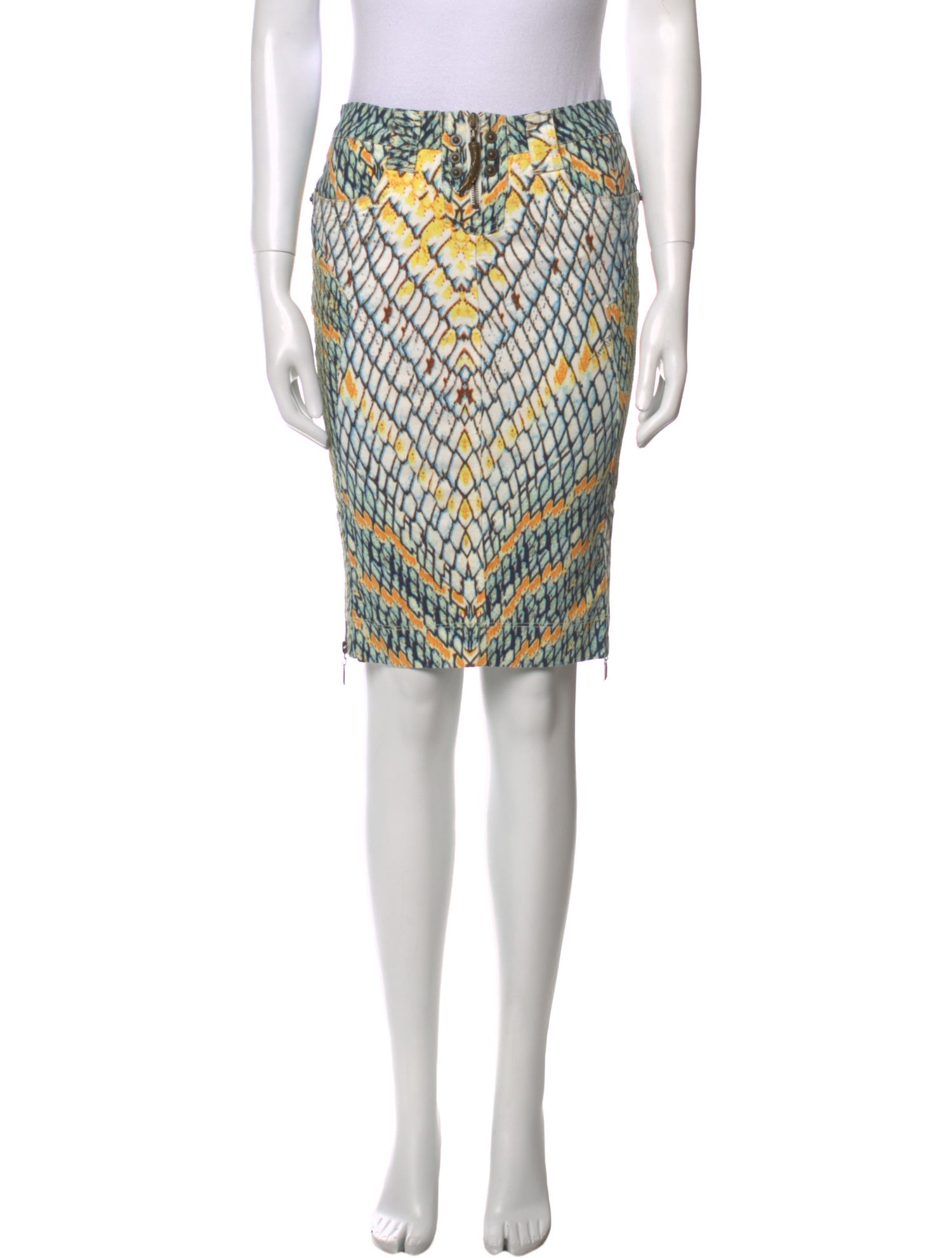 Just Cavalli Printed Knee-Length Skirt