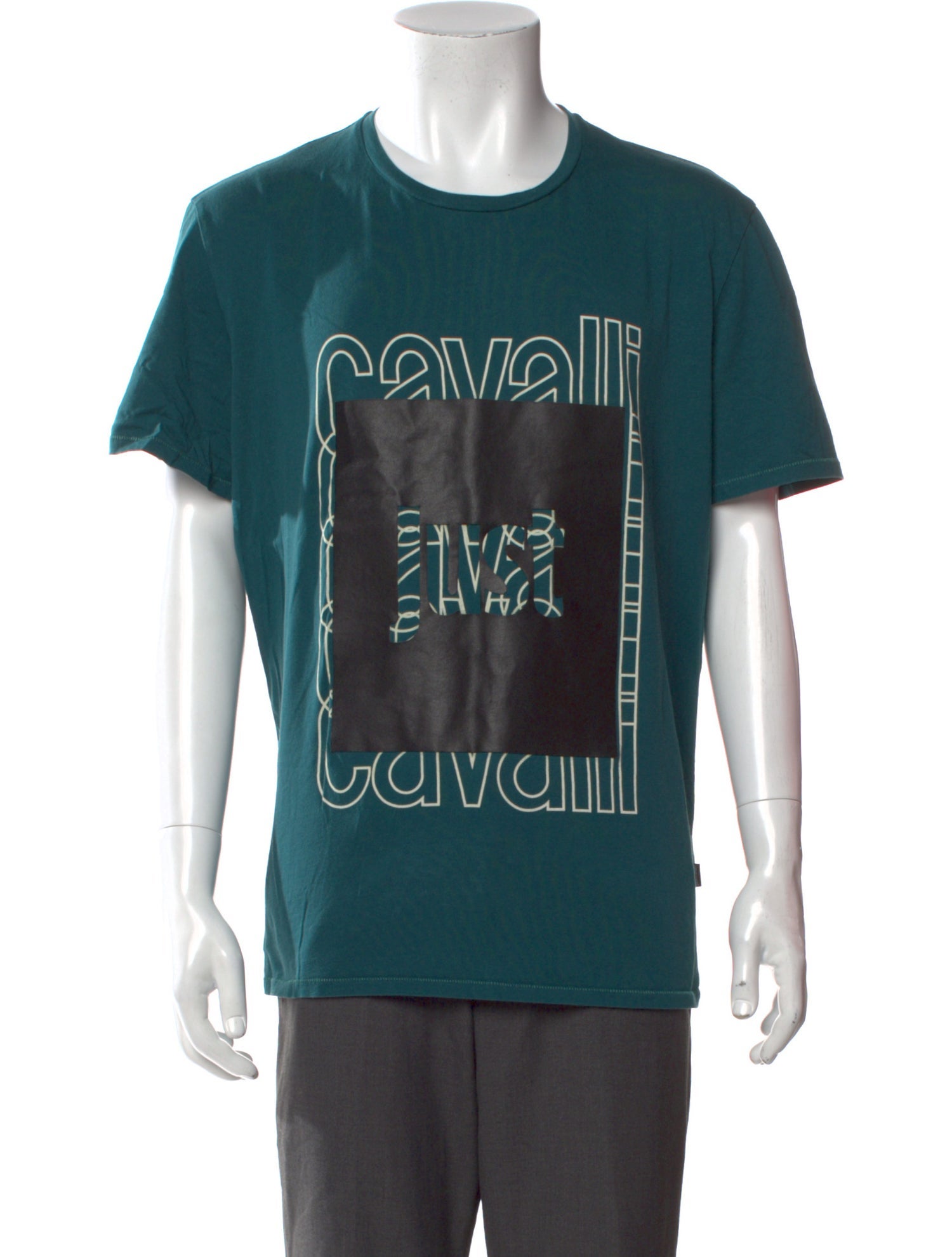 Just Cavalli Graphic Print Crew Neck T-Shirt