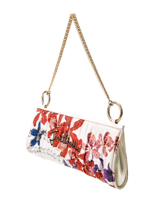 Just Cavalli Satin Shoulder Bag