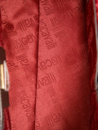 Just Cavalli Jacquard Top Handle Bag