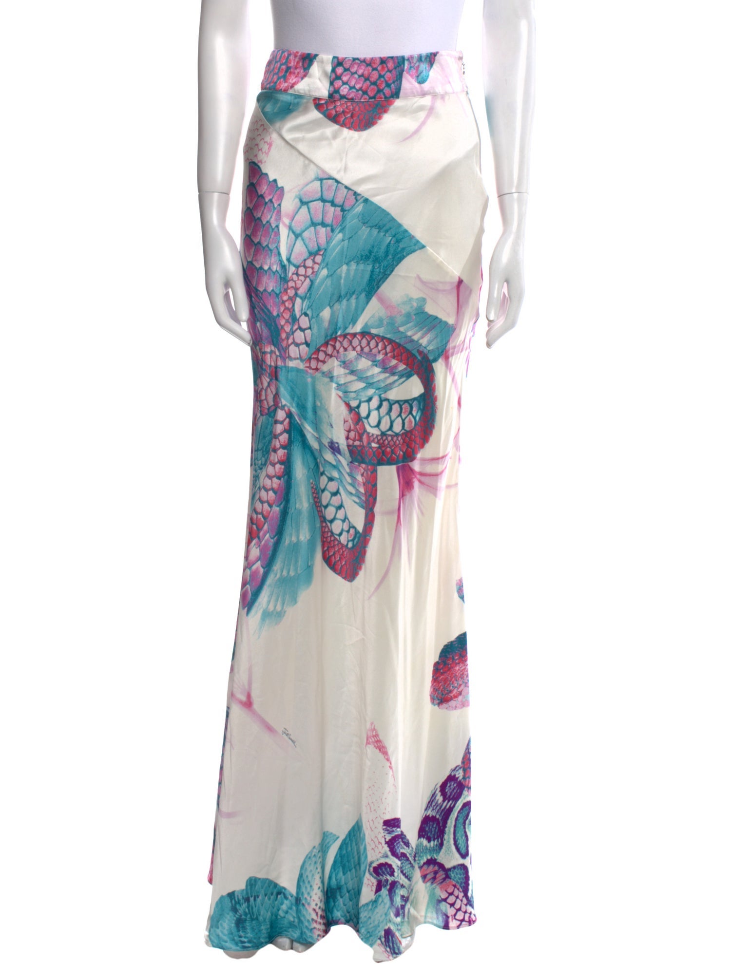 Just Cavalli Silk Long Skirt