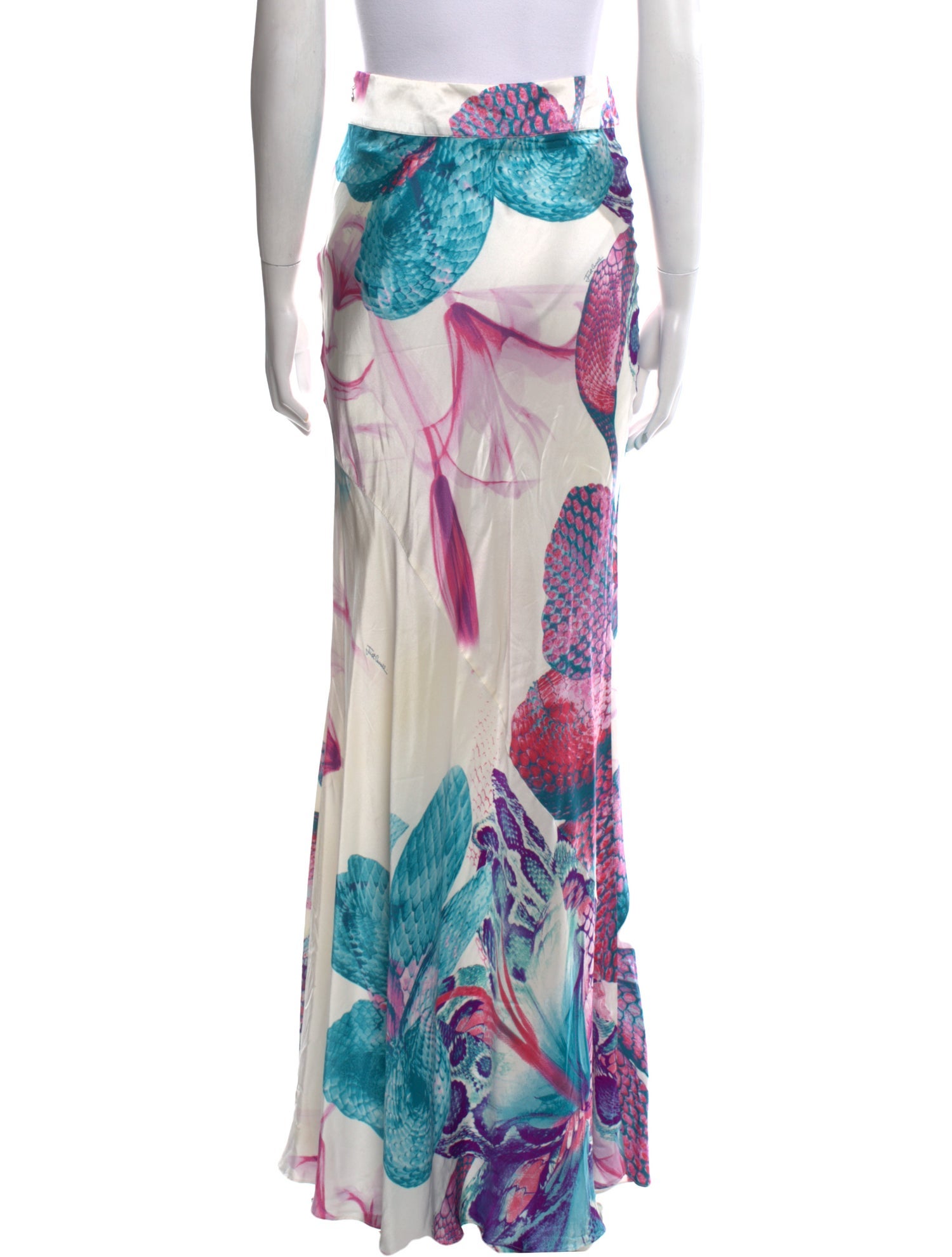 Just Cavalli Silk Long Skirt