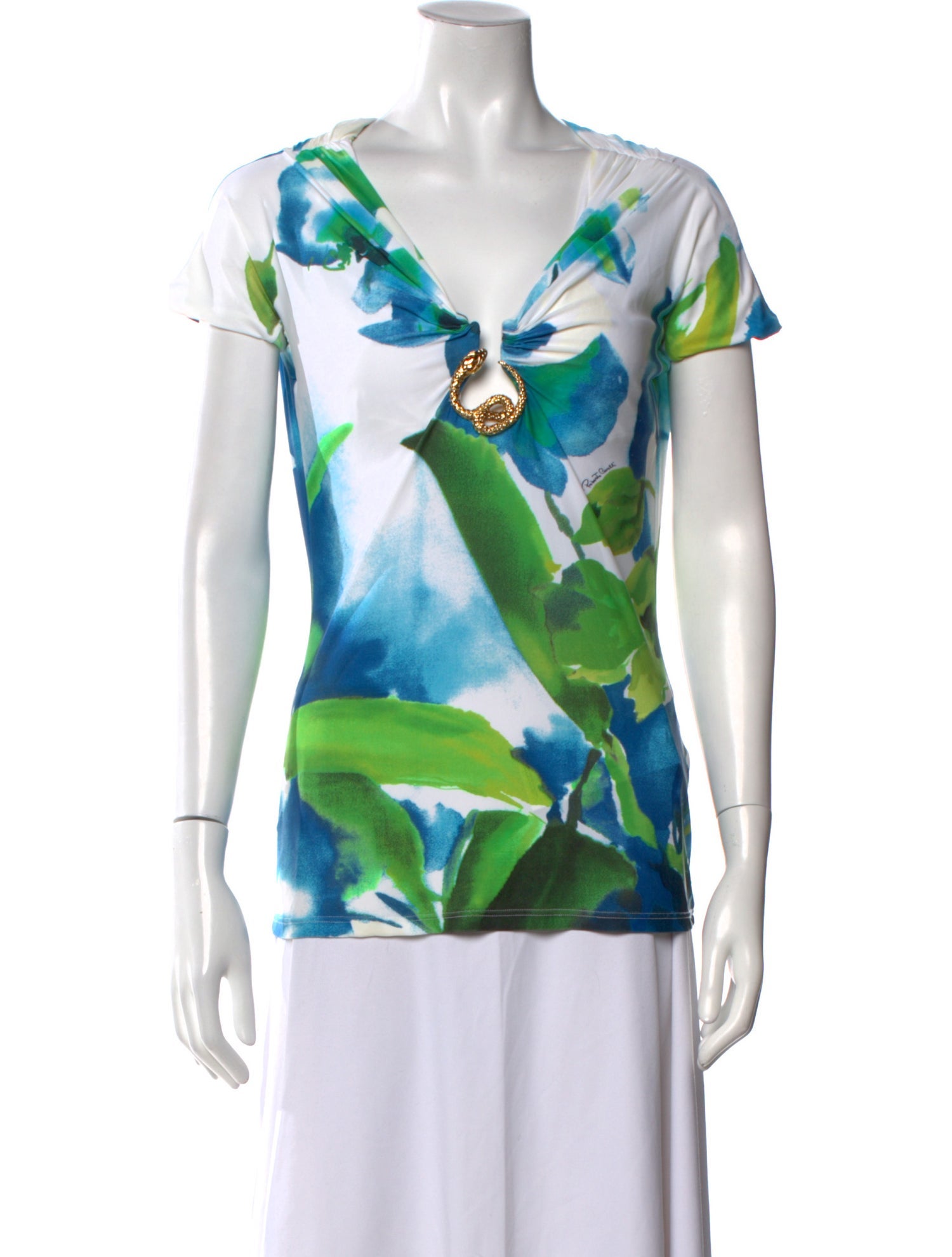 Just Cavalli Nylon Printed Top