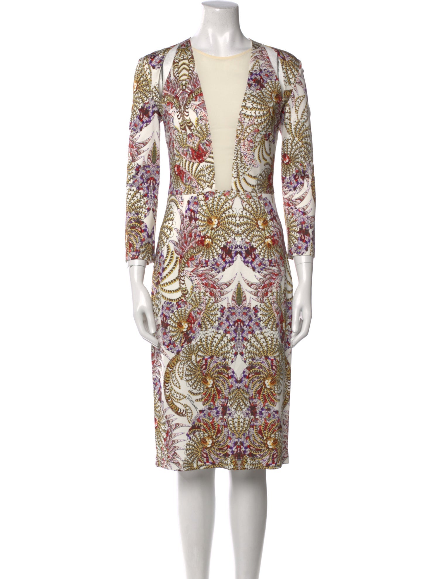 Just Cavalli Printed Midi Length Dress