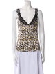 Just Cavalli Animal Print Lace Trim Embellishment Pajamas