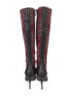 Just Cavalli Canvas Printed Boots