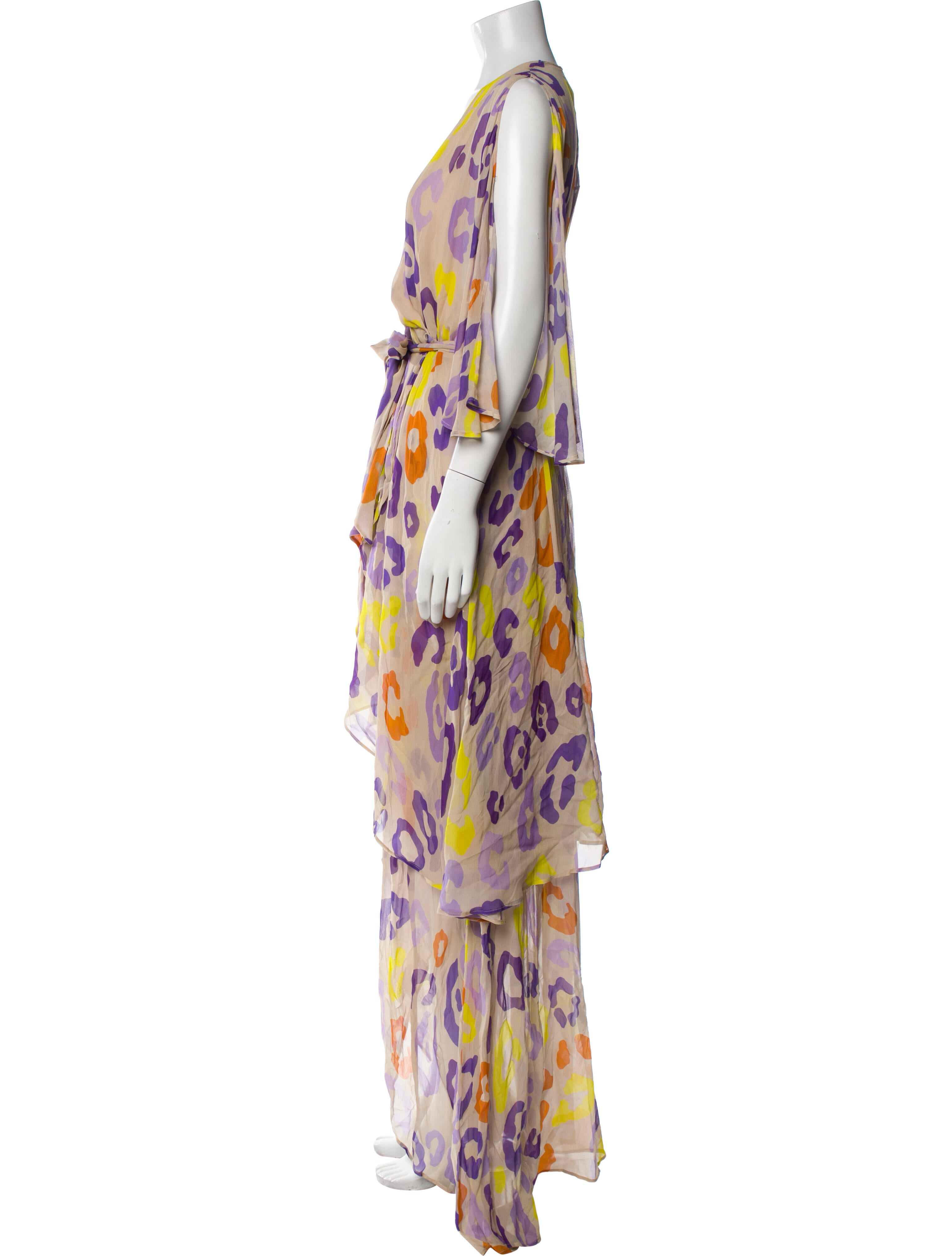 Just Cavalli Printed Long Dress w/ Tags