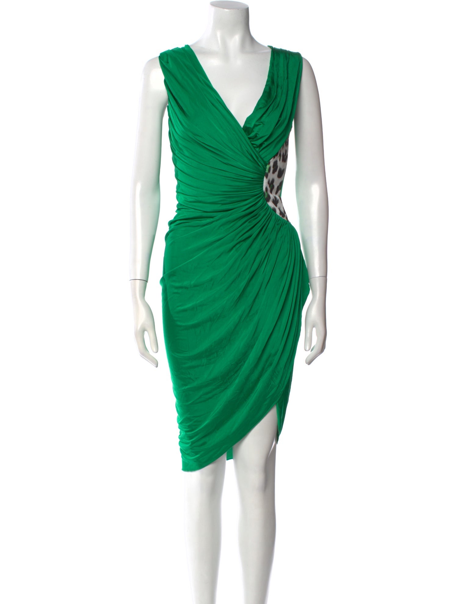 Just Cavalli Cowl Neck Knee-Length Dress w/ Tags