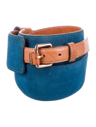 Just Cavalli Wide Suede Waist Belt