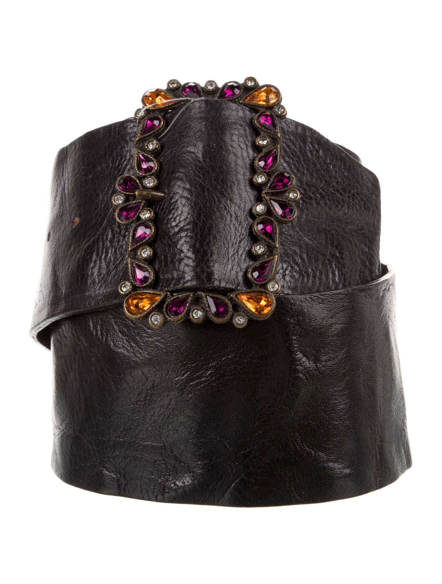 Just Cavalli Wide Leather Waist Belt