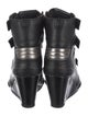 Just Cavalli Leather Patterned Combat Boots