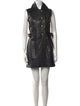 Just Cavalli Leather Mini Dress