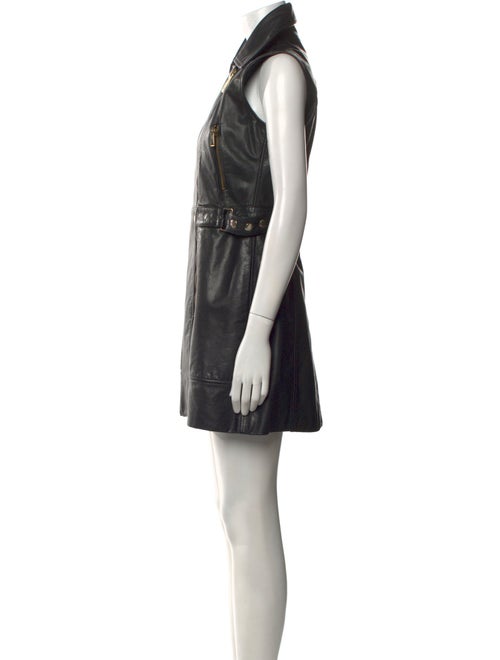 Just Cavalli Leather Mini Dress