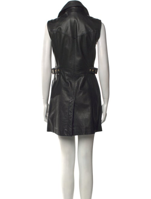 Just Cavalli Leather Mini Dress