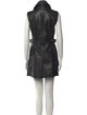 Just Cavalli Leather Mini Dress