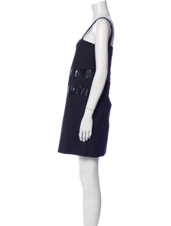 Just Cavalli Square Neckline Mini Dress