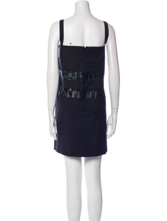 Just Cavalli Square Neckline Mini Dress