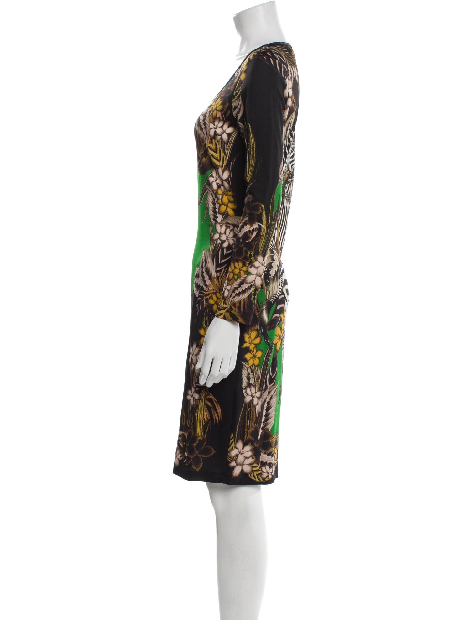 Just Cavalli Printed Knee-Length Dress