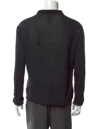 Just Cavalli Printed V-Neck Henley