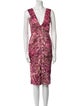 Just Cavalli Printed Midi Length Dress