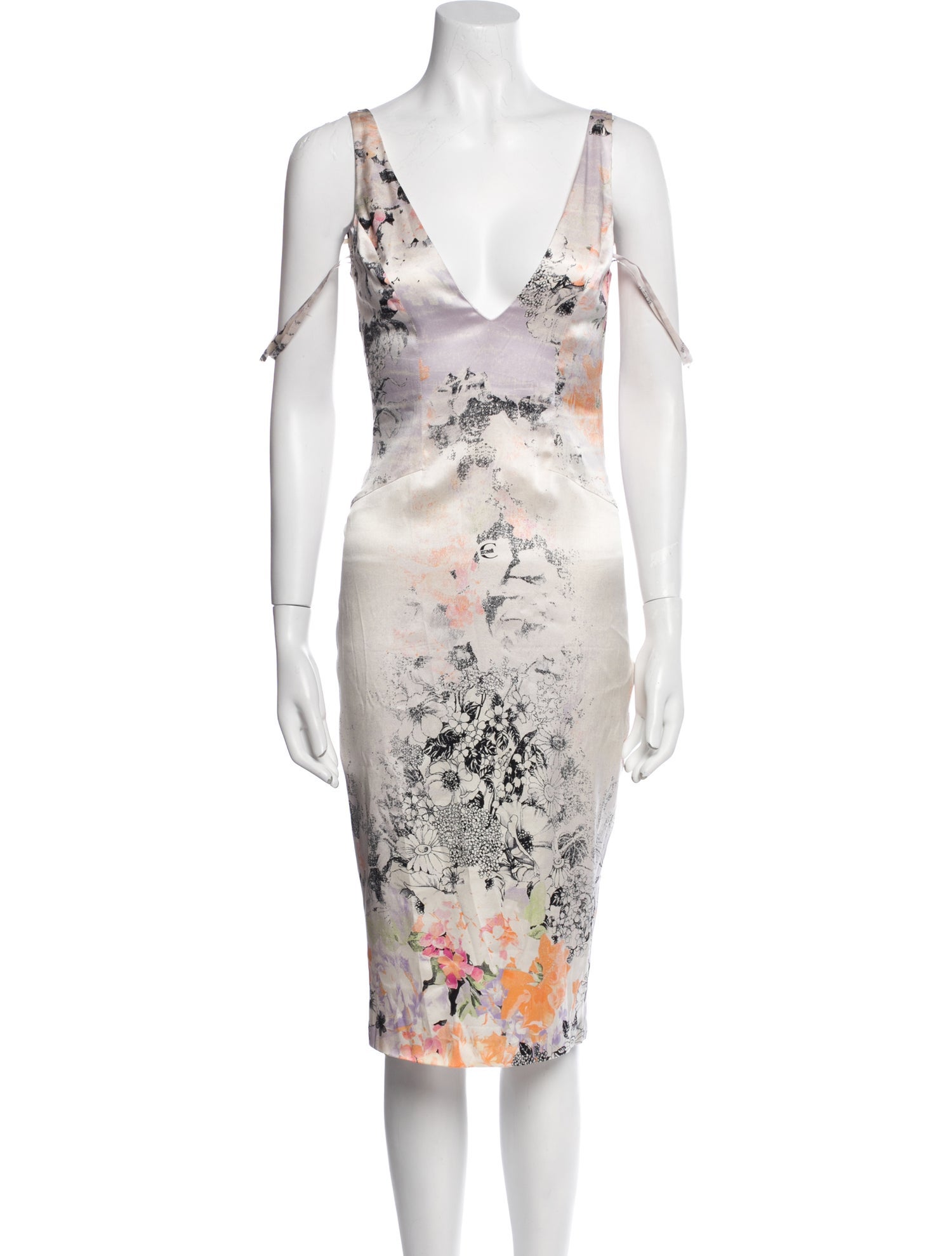 Just Cavalli Silk Midi Length Dress