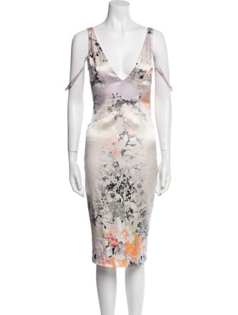 Just Cavalli Silk Midi Length Dress