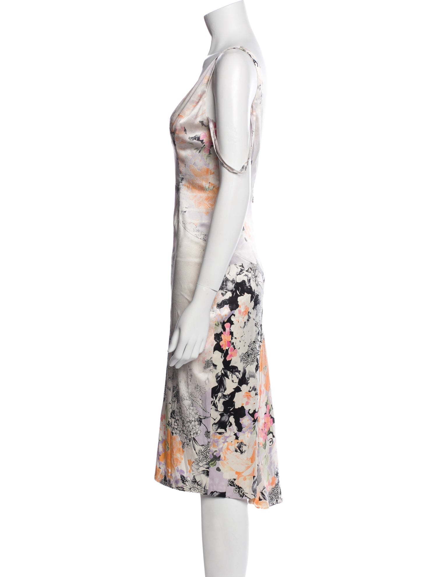 Just Cavalli Silk Midi Length Dress