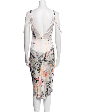 Just Cavalli Silk Midi Length Dress