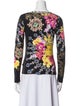 Just Cavalli Floral Print Scoop Neck Top