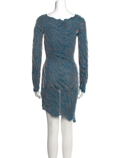 Just Cavalli Square Neckline Knee-Length Dress