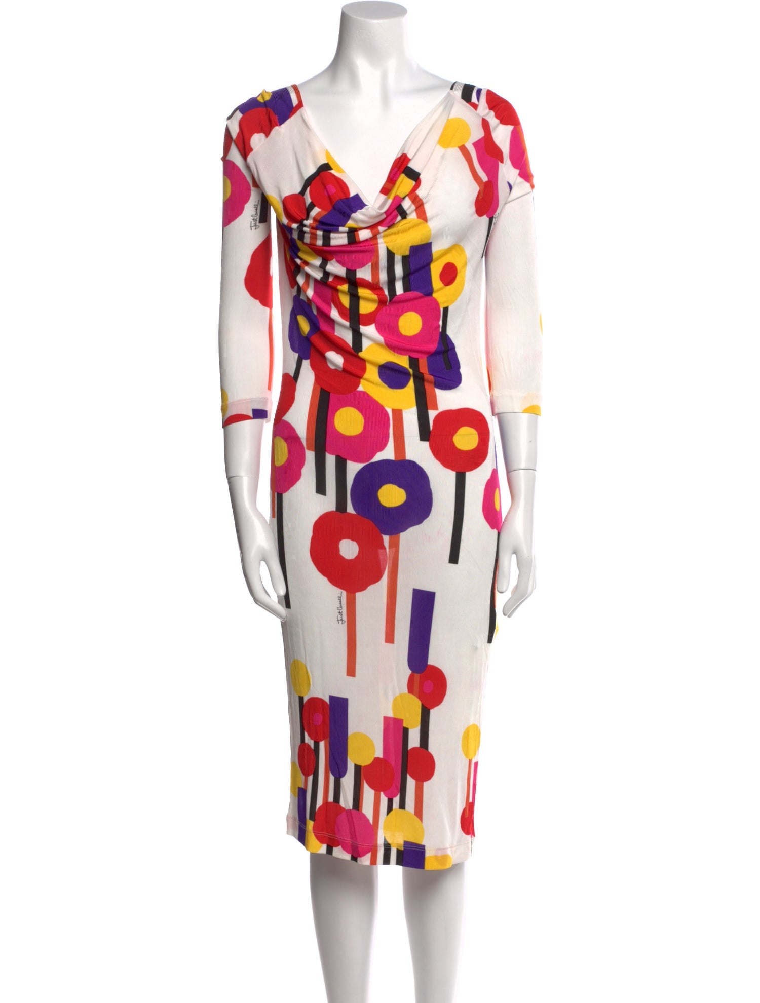 Just Cavalli Printed Midi Length Dress