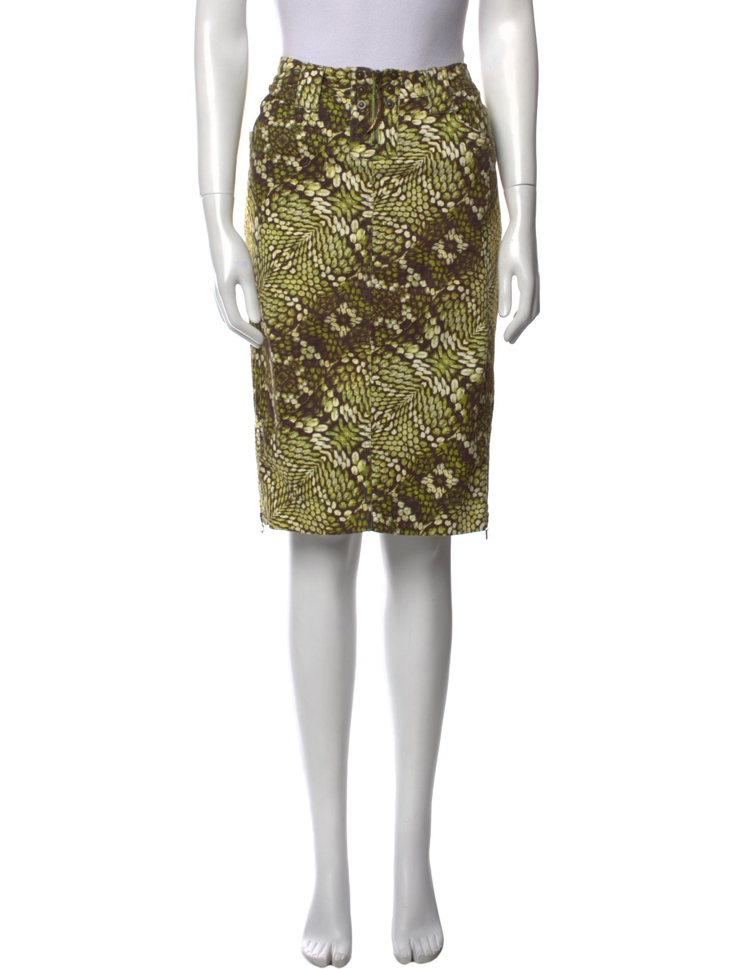 Just Cavalli Animal Print Knee-Length Skirt