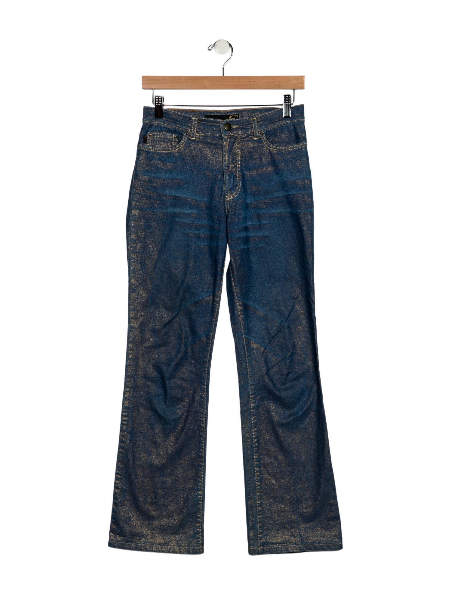 Just Cavalli Mid-Rise Wide Leg Jeans
