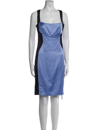 Just Cavalli Square Neckline Mini Dress