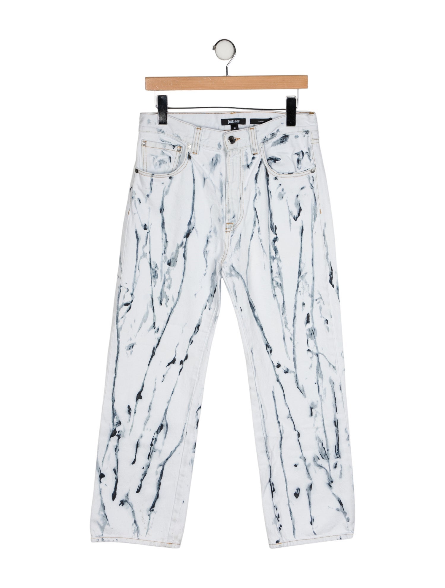 Just Cavalli High-Rise Wide Leg Jeans