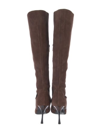 Just Cavalli Embossed Leather Boots