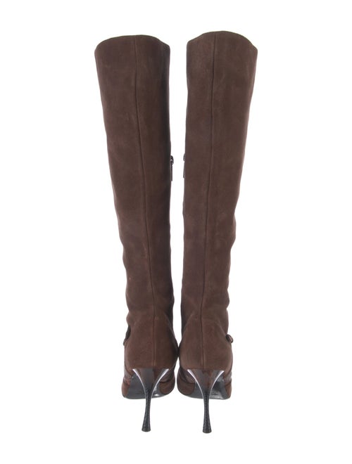 Just Cavalli Embossed Leather Boots