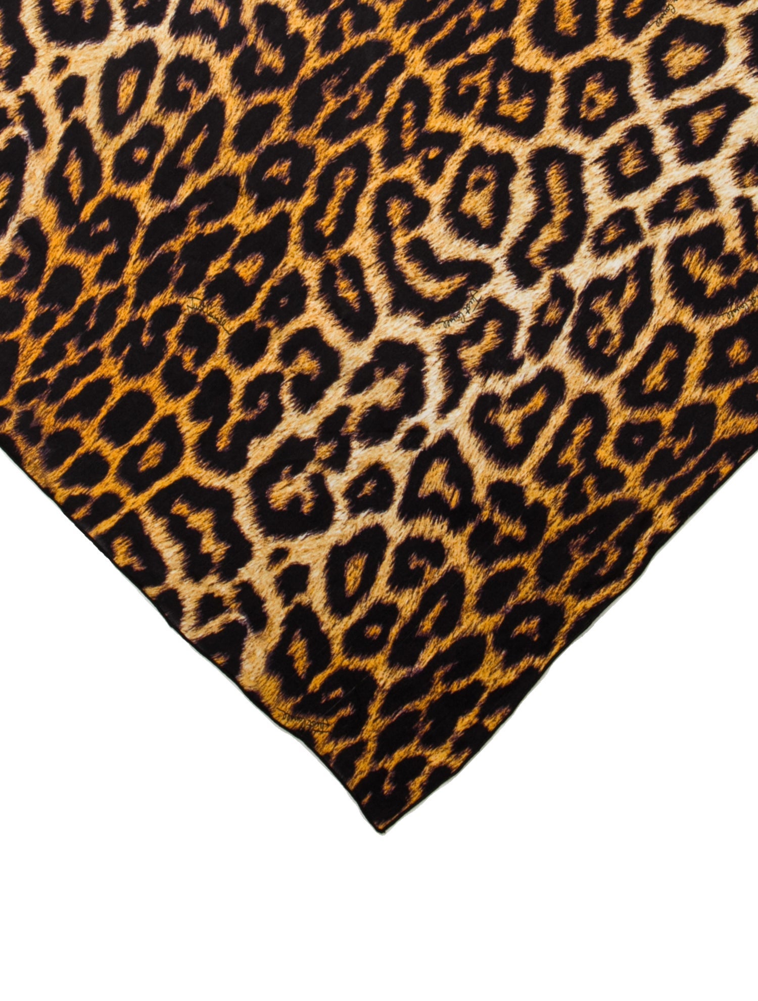 Just Cavalli Silk Animal Print Scarf