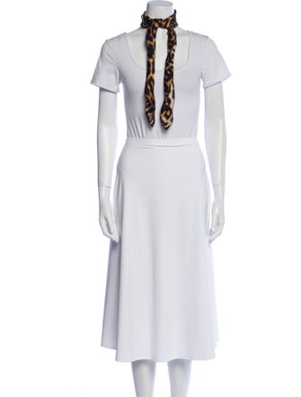 Just Cavalli Silk Animal Print Scarf