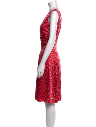 Just Cavalli Animal Print Knee-Length Dress