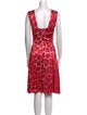 Just Cavalli Animal Print Knee-Length Dress