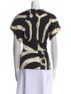 Just Cavalli Animal Print V-Neck Blouse