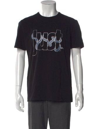 Just Cavalli Graphic Print Short Sleeve Shirt