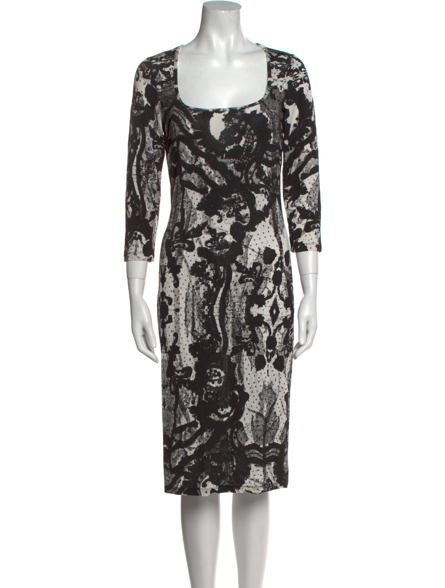 Just Cavalli Printed Knee-Length Dress