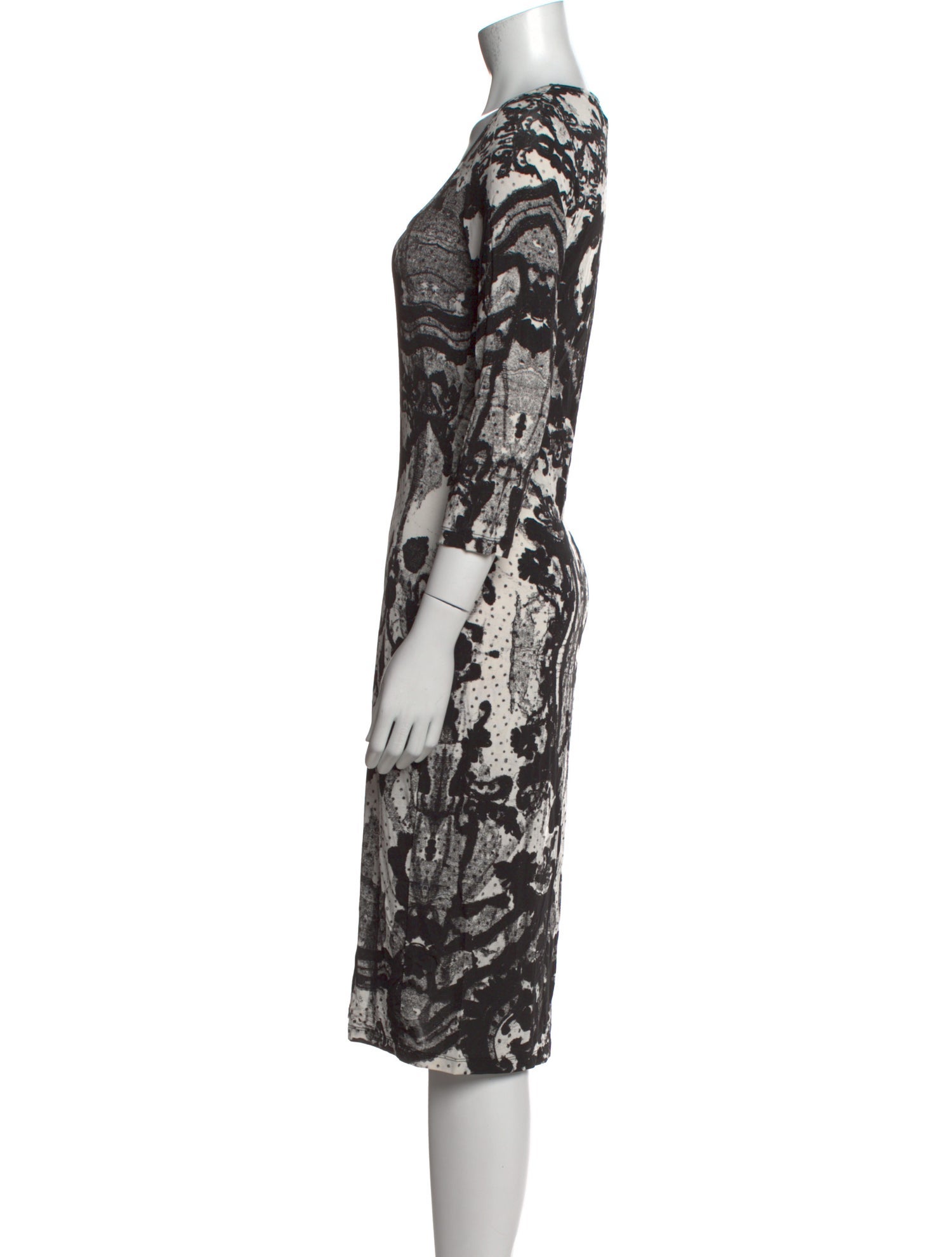 Just Cavalli Printed Knee-Length Dress