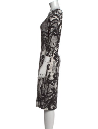 Just Cavalli Printed Knee-Length Dress