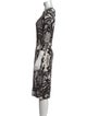 Just Cavalli Printed Knee-Length Dress