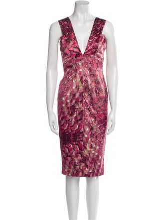 Just Cavalli Printed Midi Length Dress